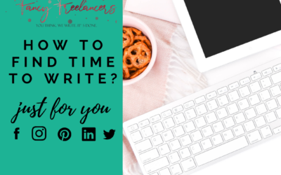 How to find time to write?
