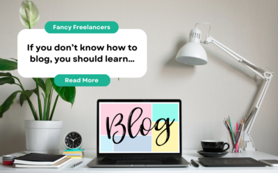 If you don’t know how to blog, you should learn…